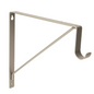 Round Rod and Shelf Bracket Matte Nickel