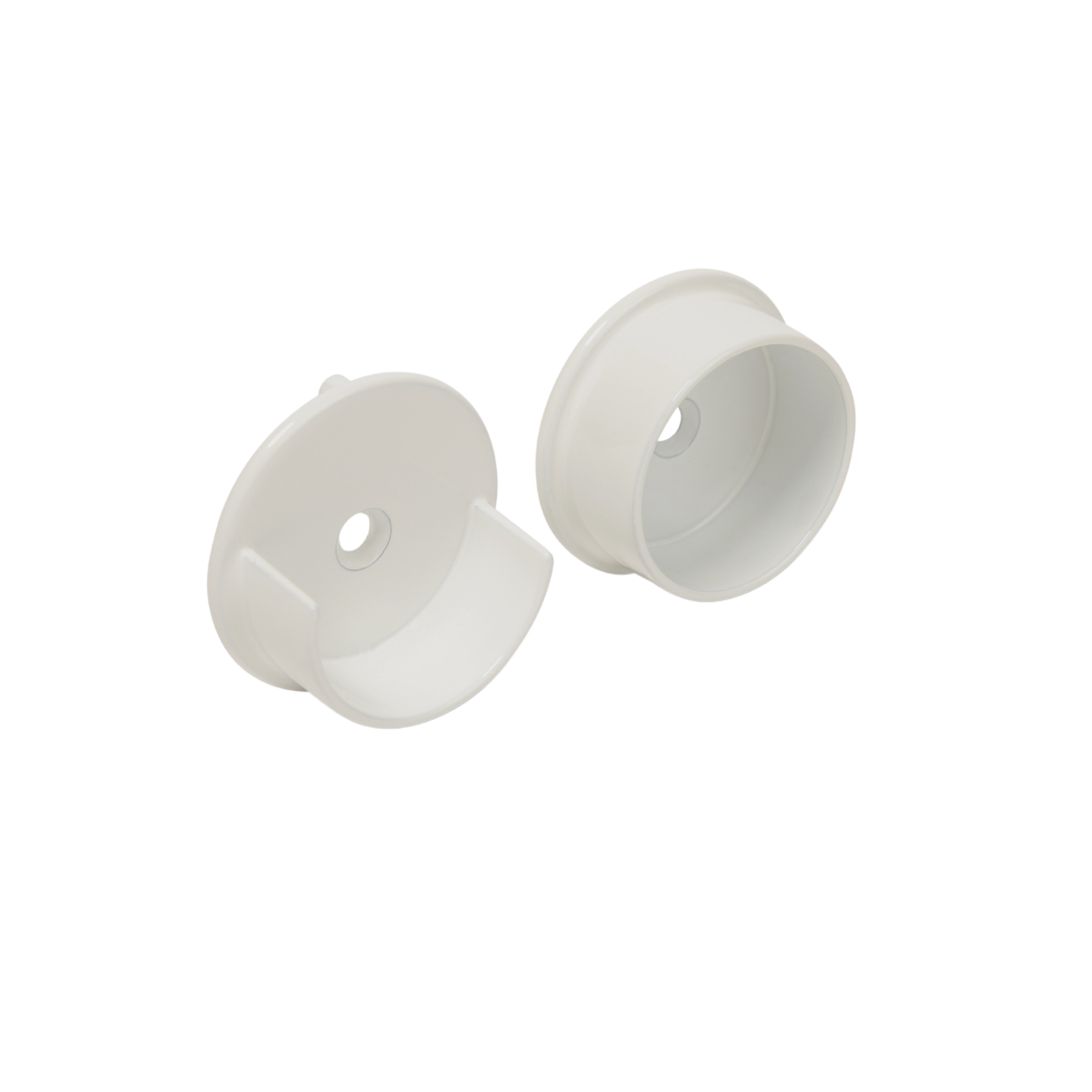 Round White Closet Rod End Supports – The Closet Rod Company