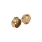 Round Matte Gold Encased Closet Rod End Supports